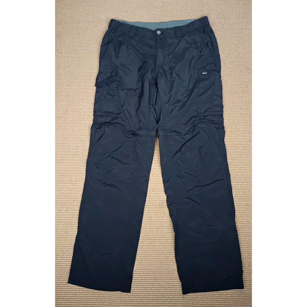 Columbia Men's Silver Ridge Convertible Cargo Pants Black Sz 34x34 Omnishade